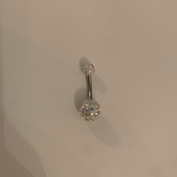 Shamballa Crystal Belly Ring - Picture 3 of 8